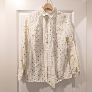 St. John's Bay Cream Button Down Shirt